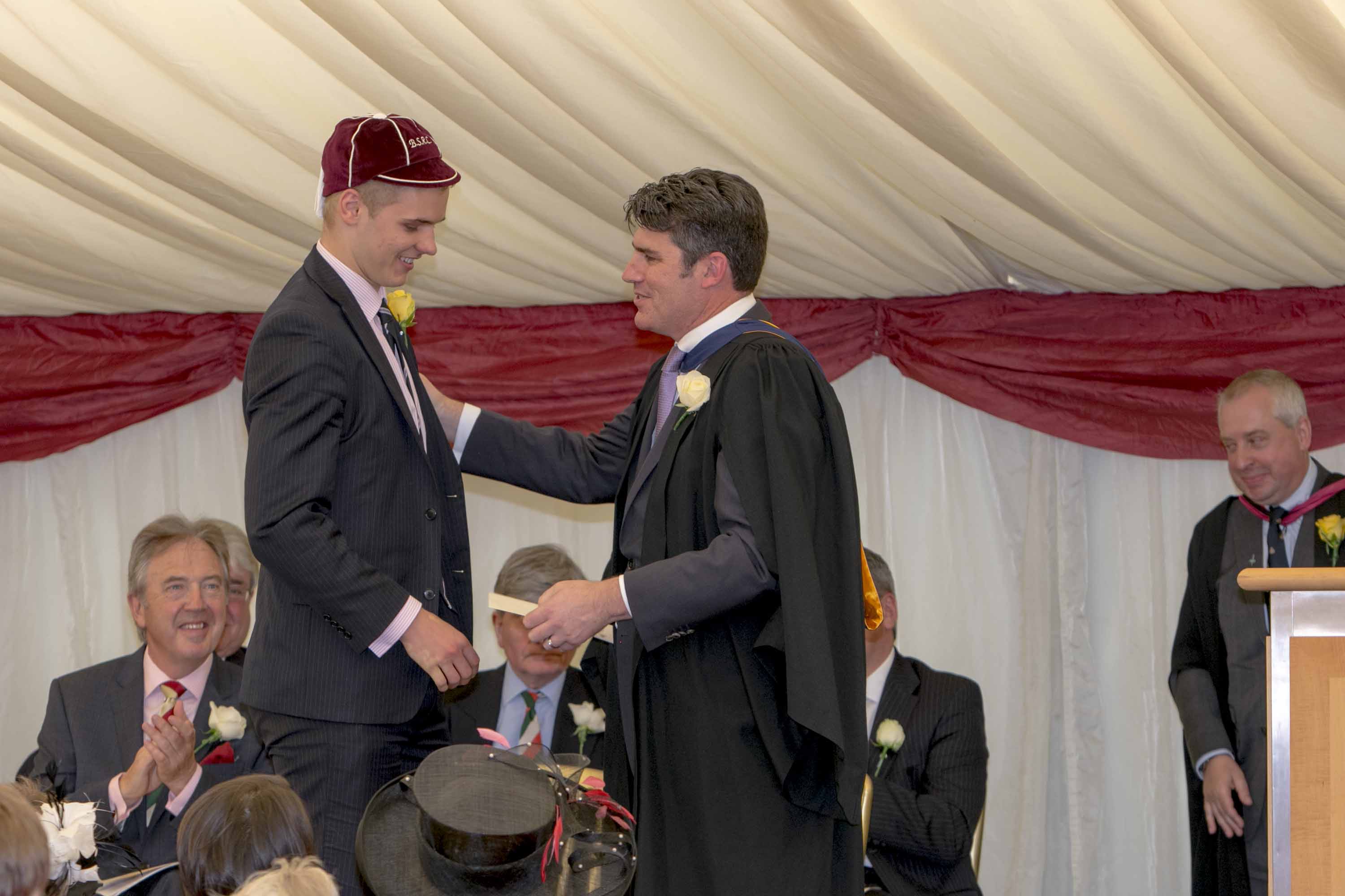 Commemoration Day 2015: Justin Clegg (Cookes Prize)